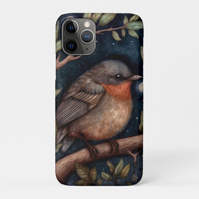 Midnight Robin Phone Case (Back)
