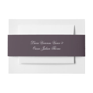 Midnight Rococo Fine Art Invitation Belly Band
