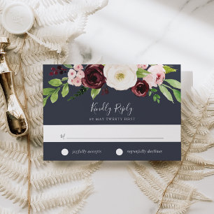 Midnight Romance RSVP Card