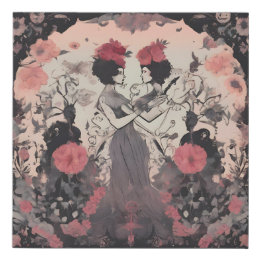Midnight Serenade Faux Canvas Print