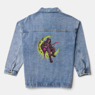 MIDNIGHT SHRED - Psychedelic Acid Wash Denim Jacket