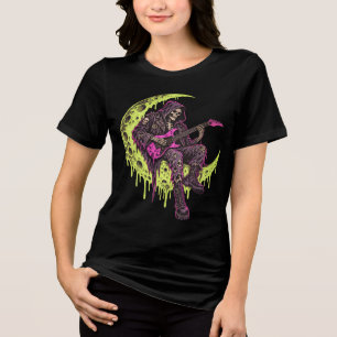 MIDNIGHT SHRED - Psychedelic Acid Wash  Tri-Blend Shirt