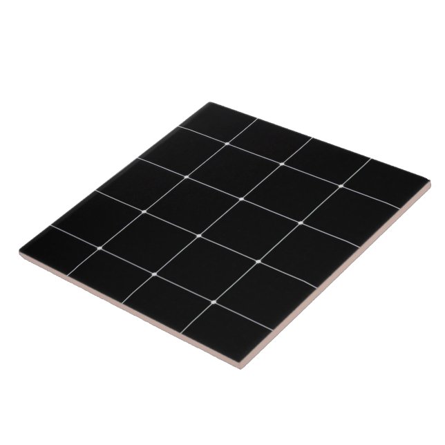 Midnight Silver Grid Tile (Side)