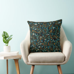 Midnight Sky Abstraction Cushion