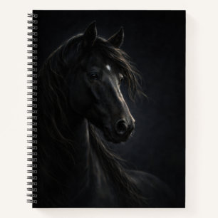 Midnight Sky   Horse Art   Notebook
