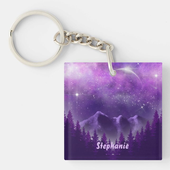 Midnight Sky  Key Ring (Front)
