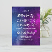 Midnight Sky & Shining Stars Galaxy Birthday Party