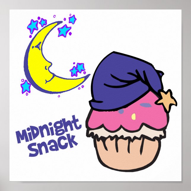 Midnight Snack Cupcake Poster (Front)