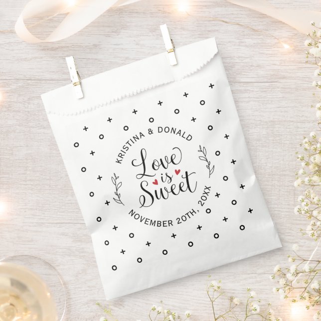Midnight Snack Elegant Wedding  Favour Bag (Clipped)