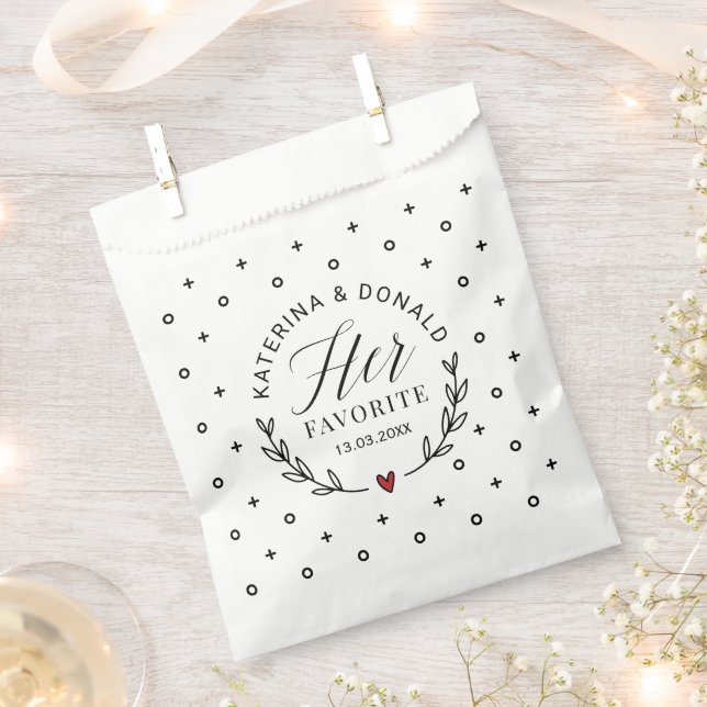 Midnight Snack Elegant Wedding  Favour Bag (Clipped)