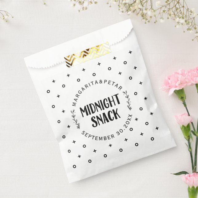 Midnight Snack Elegant Wedding  Favour Bags (Sealed)