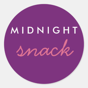 Midnight Snack Sticker Pink Purple