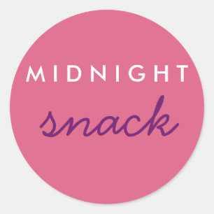 Midnight Snack Sticker Pink Purple