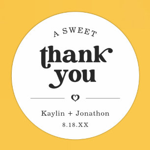 Midnight Snack Wedding Favor Labels