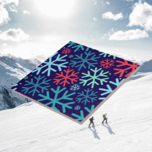 Midnight Snowfall Ceramic Tile