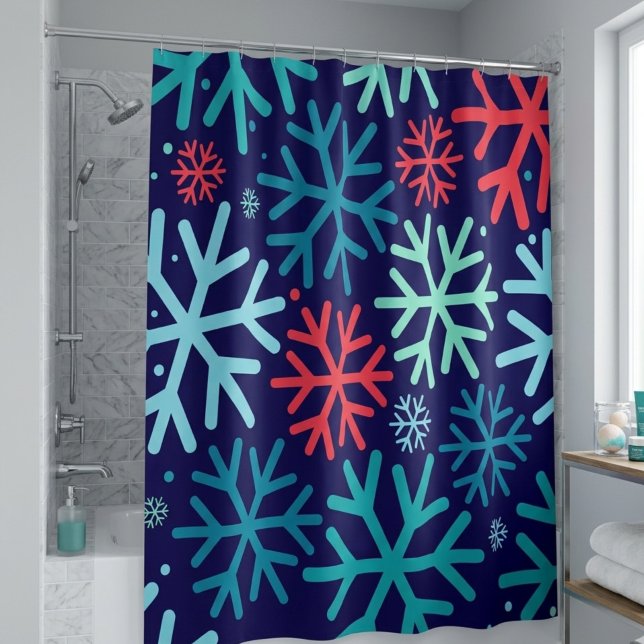 Midnight Snowfall Shower Curtain (Creator Uploaded)