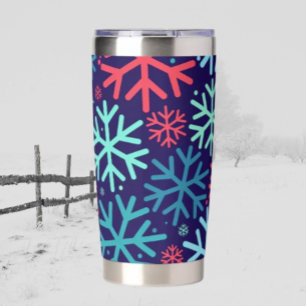 Midnight Snowfall Thermal Tumbler