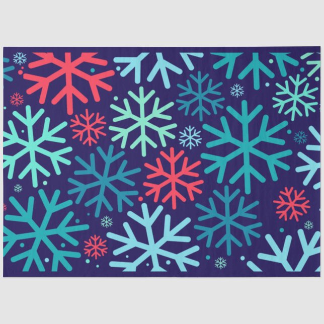 Midnight Snowfall Tissue Paper (Front)