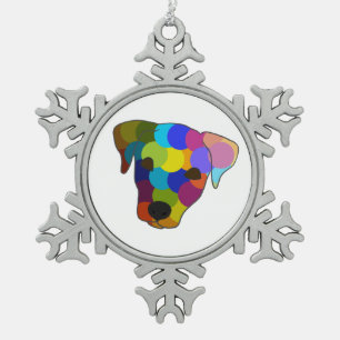 Midnight Snowflake Pewter Christmas Ornament