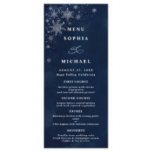Midnight Snowflakes Winter Wedding