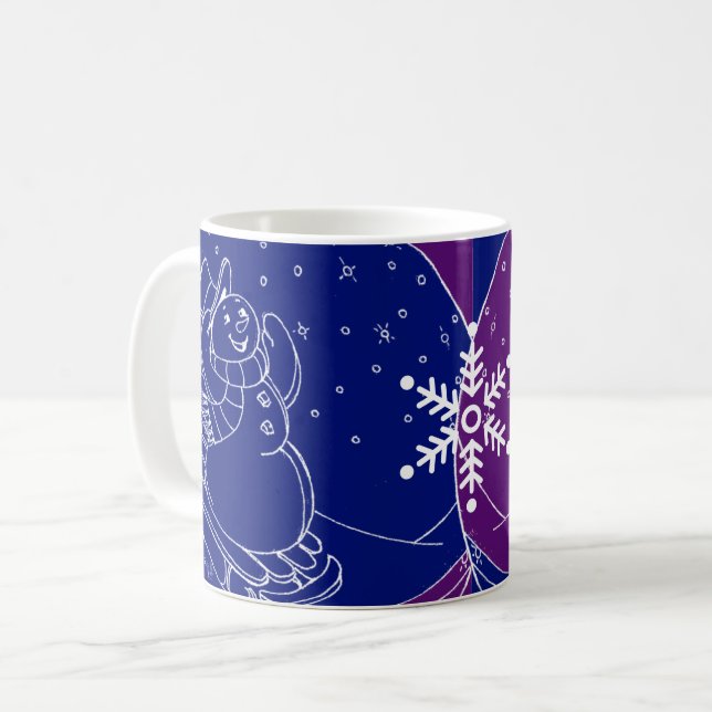 Midnight Snowman Coffee Mug (Front Left)