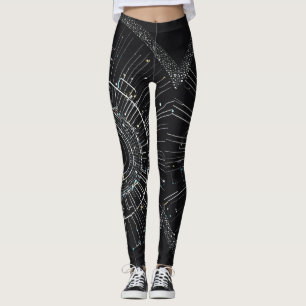 Midnight Sparkle Leggings: twinkle Elegance  Leggings