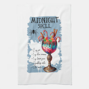 Midnight Spell Recipe Tea Towel
