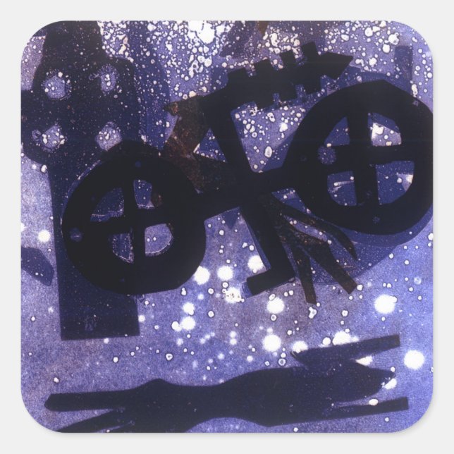 Midnight Square Sticker (Front)