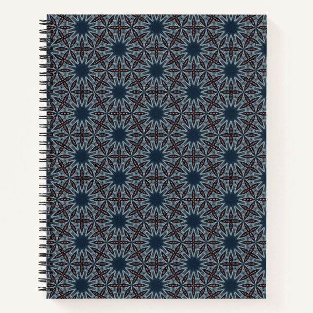 Midnight Starburst Lattice Notebook (Front)