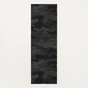 Midnight Stealth Urban Camo Black Charcoal Yoga Mat