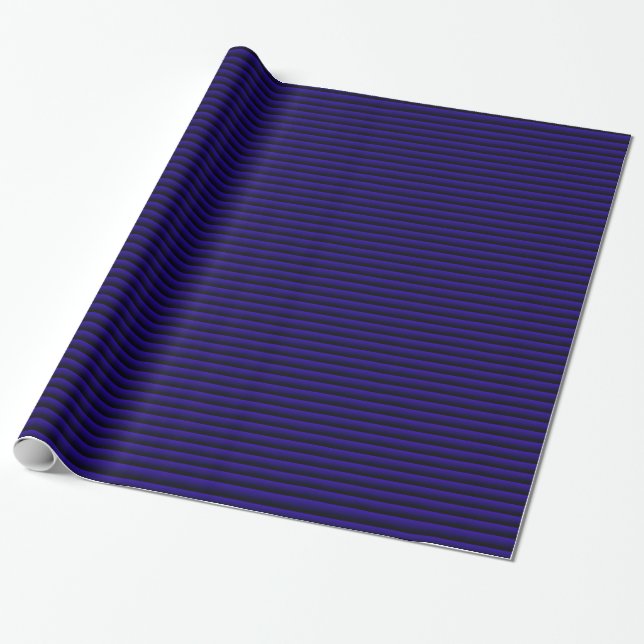 Midnight Stripe Wrapping Paper (Unrolled)