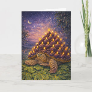 Midnight Sulca Tortoise Fig birthday cake Card