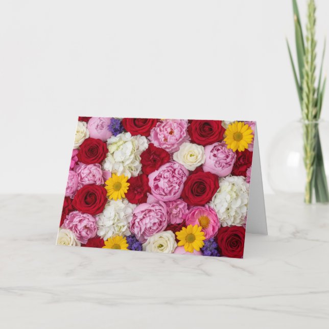 Midnight Summer Flower Wall Card (Front)