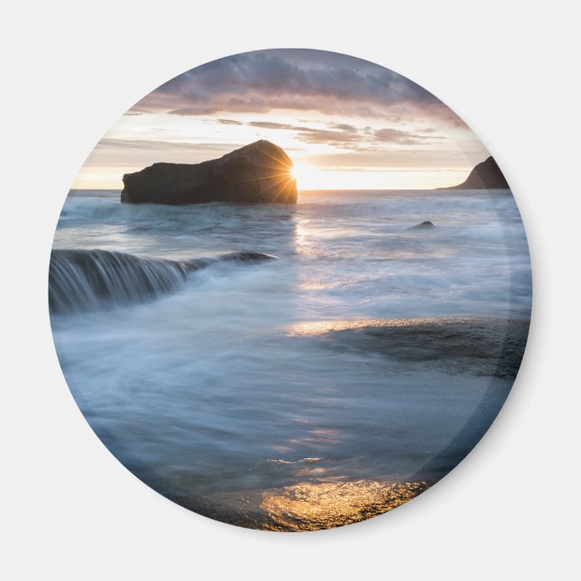 Midnight Sun Lofoten Islands Magnet (Front)