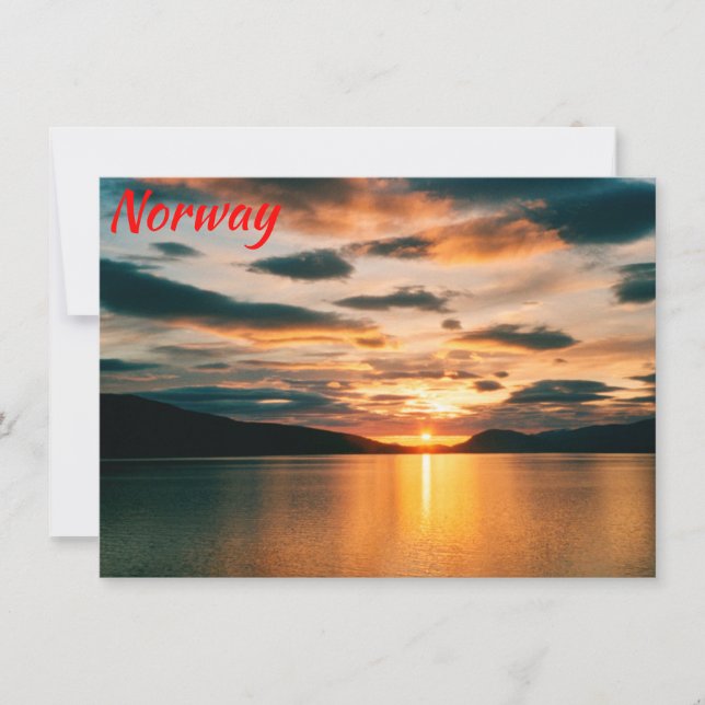 Midnight Sun, northern Norway card (Front)