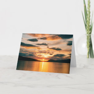 Midnight Sun, northern Norway Card
