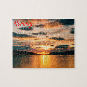 Midnight Sun, northern Norway Jigsaw Puzzle