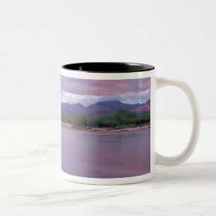 midnight sun over the MacKenzie River, off the Two-Tone Coffee Mug