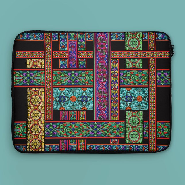 Midnight Sun Stained Glass Laptop Sleeve (Creator Uploaded)