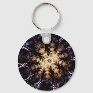 Midnight Sunflower Key Ring