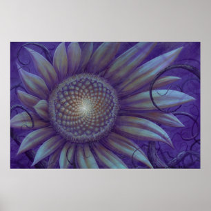 midnight sunflower poster
