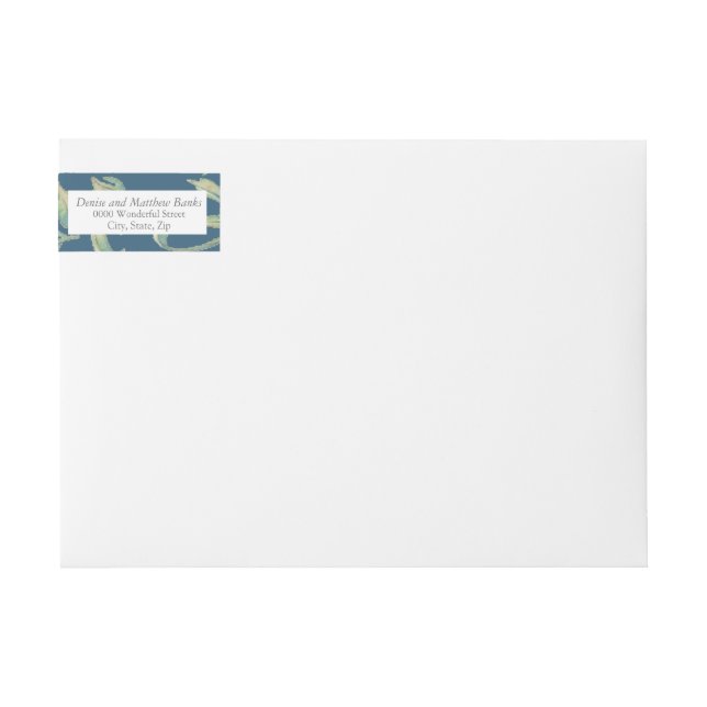 Midnight Teal Address Label (Front)