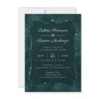 Midnight Teal Romance | Dark Satiny Grunge Wedding