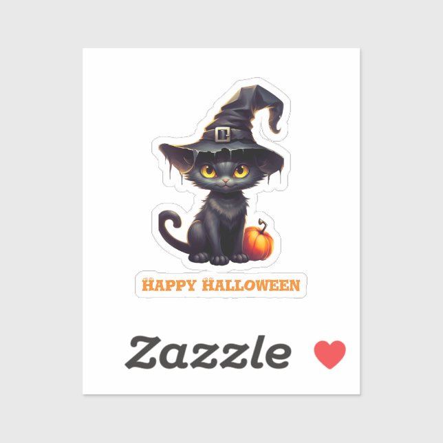 Midnight The Witchy Black Cat Halloween (Sheet)