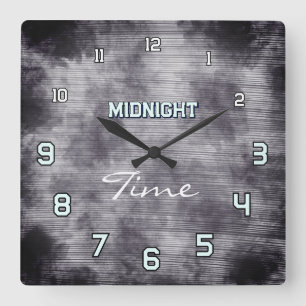 Midnight Time Gothic Moonlight Wall Clock