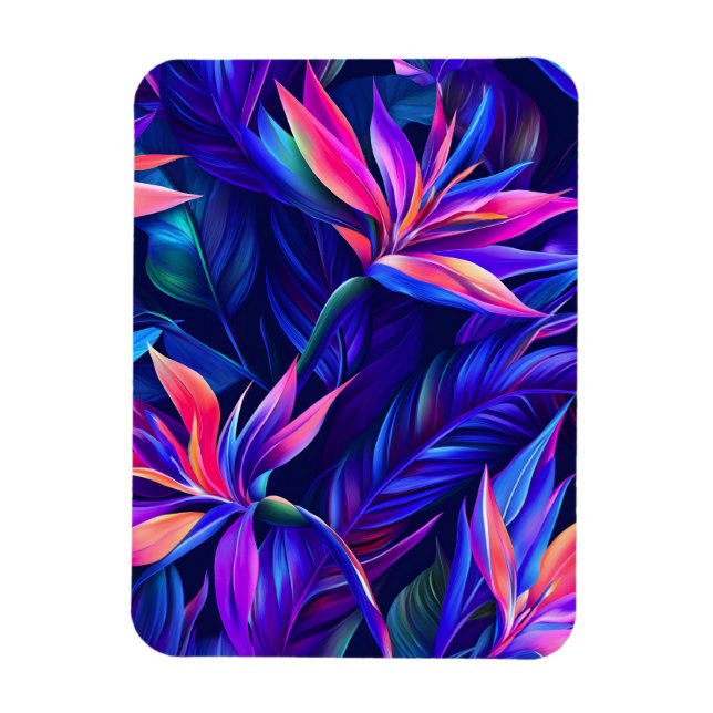 Midnight Tropical Rainforest Magnet (Vertical)