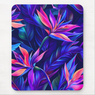 Midnight Tropical Rainforest Mouse Mat