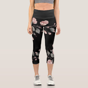 Midnight Tropics Capri Leggings