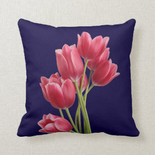 Midnight Tulips Cushion