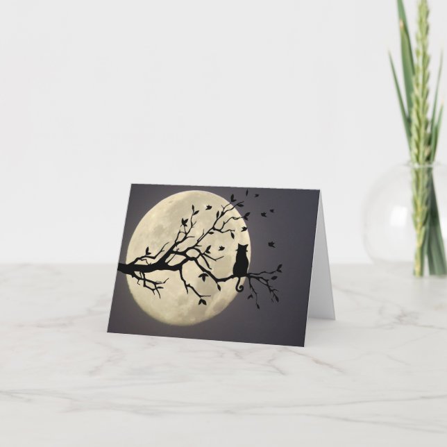 Midnight Under the Moon Note Card (Front)